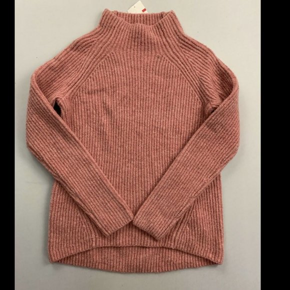 Madewell Pink Northfield Mockneck Sweater NWT - Picture 2 of 2
